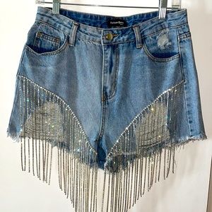 Beaded tassel shorts. Size medium. Never worn. From Dolls Kill. Price negot.
